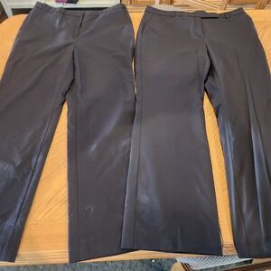 Like New! Sz.16 LANDS' END Black Dress Pants, Bundle Of 2